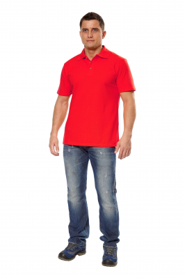 Рубашка "ПОЛО" короткий рукав красный